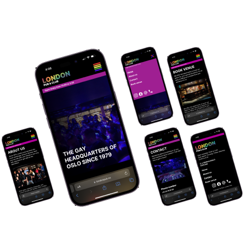 Screenshot of London Pub Website